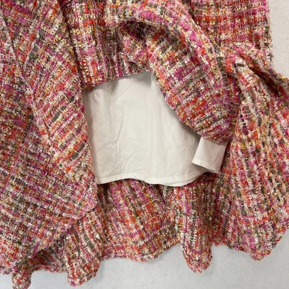 Gracia Tweed Sequin Ruffle Skirt Women's XL NWT - Picture 2 of 11